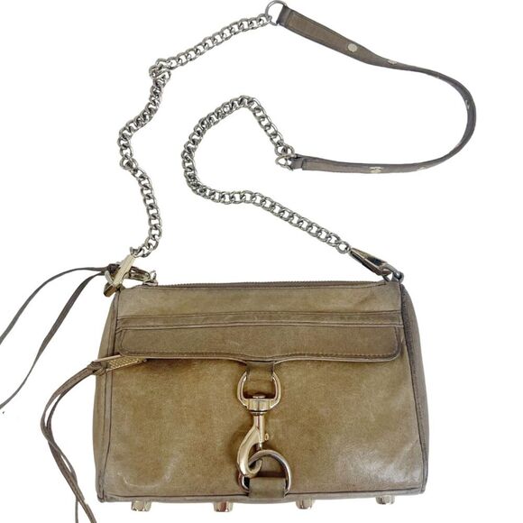 Rebecca Minkoff Handbags - Rebecca Minkoff M.A.C. Taupe Leather Crossbody Bag Purse